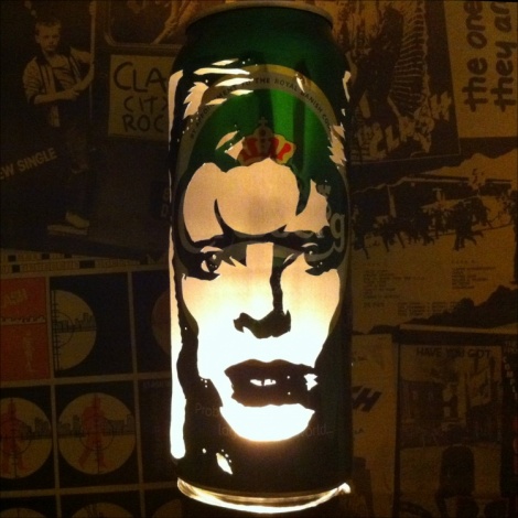 David Bowie Beer Can